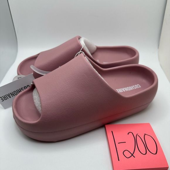 CUSHIONAIRE Women's Harrison platform slide sandal with +Comfort 8 BLUSH - Picture 3 of 5